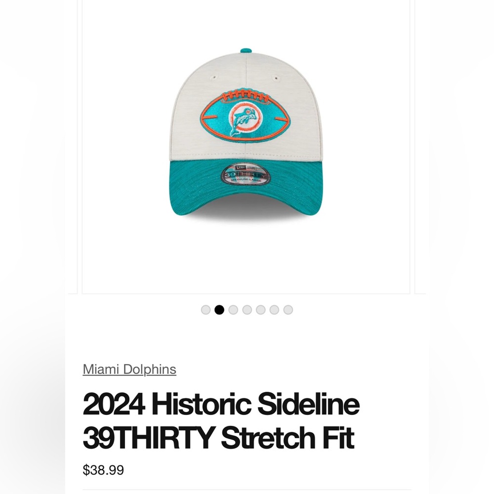 NWT Miami Dolphins cap M/L